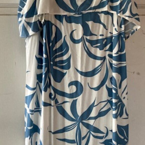 KALAHEO ALOHA HAWAIIAN DRESS LOVELY MONSTERA JASMINE FLOWER MADE IN HAWAII NEW L - Picture 15 of 16